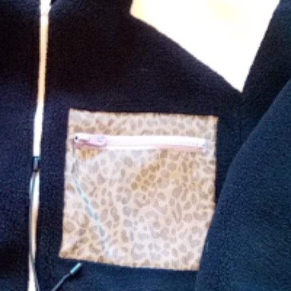 ZARA Faux Fur ColorblockBlack White Teddy Bear Cropped Jacket XS 24 - Picture 2 of 2